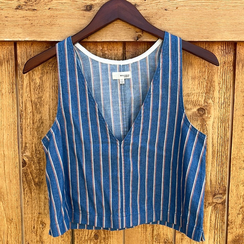 Aritzia Wilfred Free Denim Tank Top